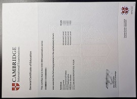 GCE A Level Certificate