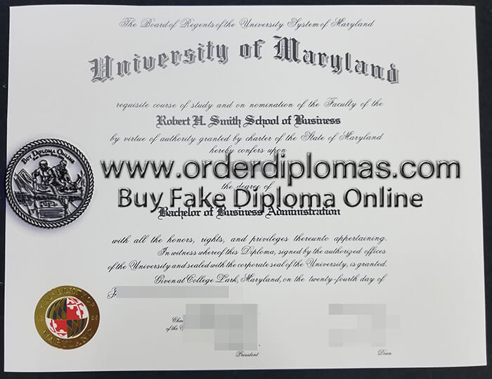 buy fake University of Maryland diploma