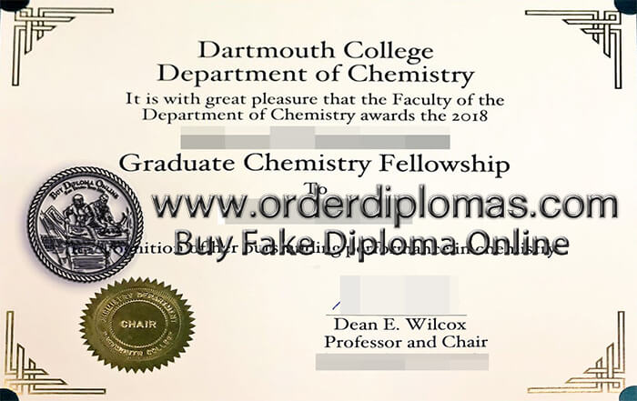 buy fake Dartmouth College diploma