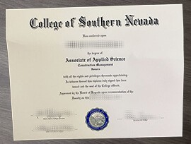 How to Get College of Southern Nevada Fake Diploma?