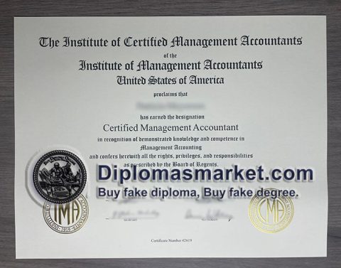 How to buy Certified Management Accountant(CMA) certificate?