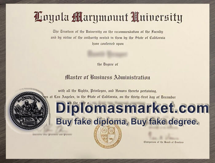 How much to order Loyola Marymount University diploma? order degree online.