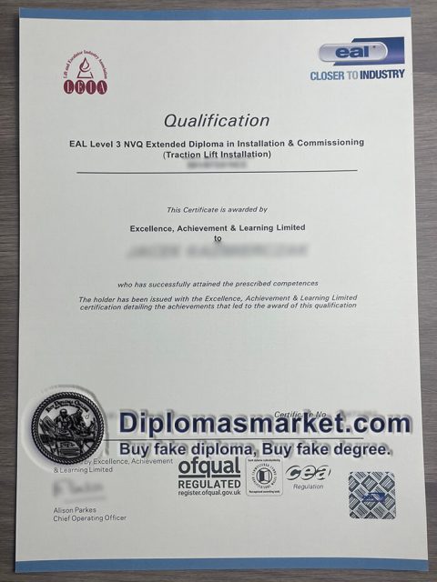 Where To Buy Eal Level 3 Nvq Certificate Online 2374