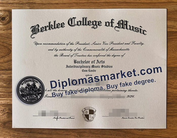 order a Berklee College of Music degree