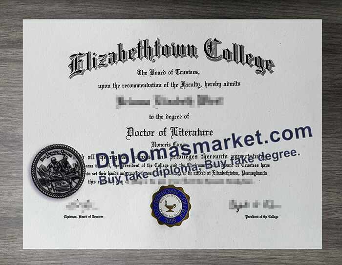 buy Elizabethtown College diploma