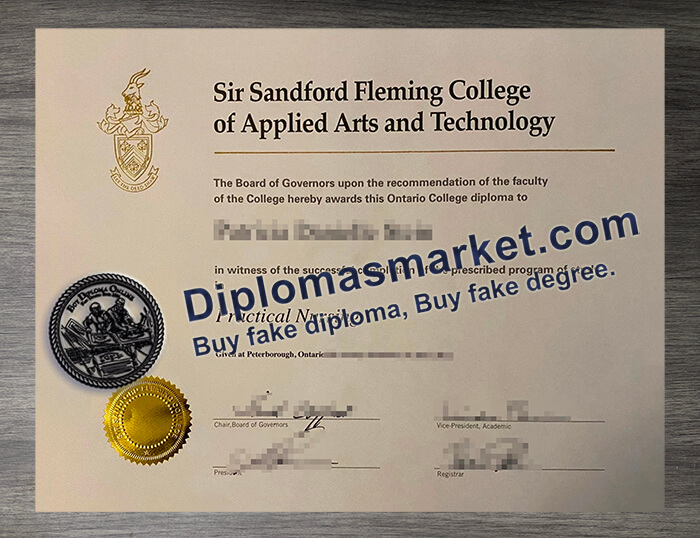 order a Fleming College diploma