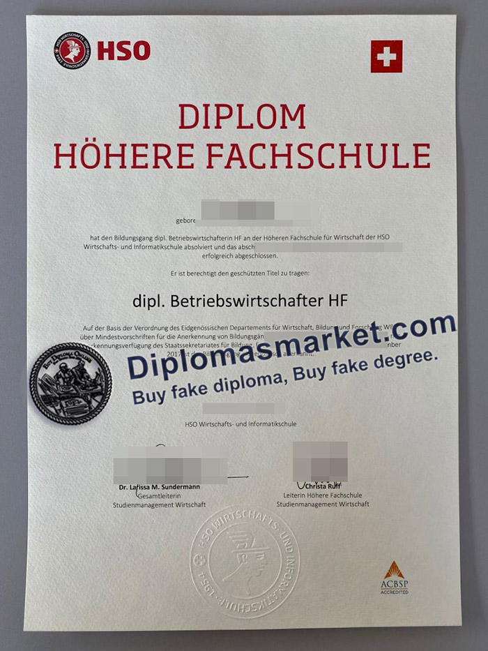 buy HSO diploma online