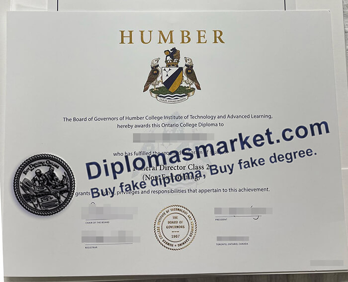 buy Humber College degree