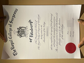 Order a Royal College of Surgeons of Edinburgh certificate.