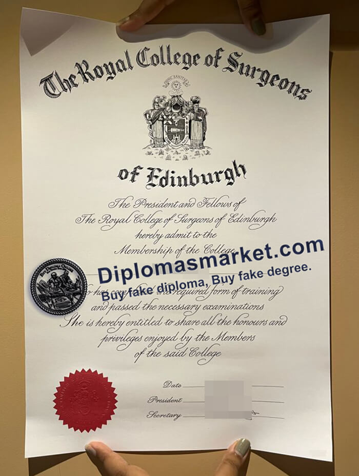 order a Royal College of Surgeons of Edinburgh diploma