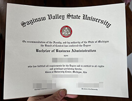How long to order a Saginaw Valley State University degree?