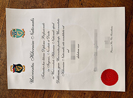 Order Universitas Hiberniae Nationalis apud Dublinum diploma