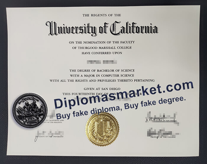 order a University of California San Diego degree