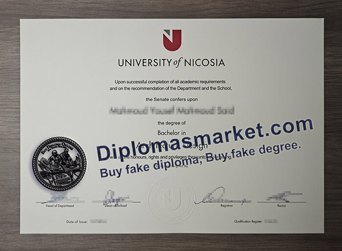 fake University of Nicosia degree