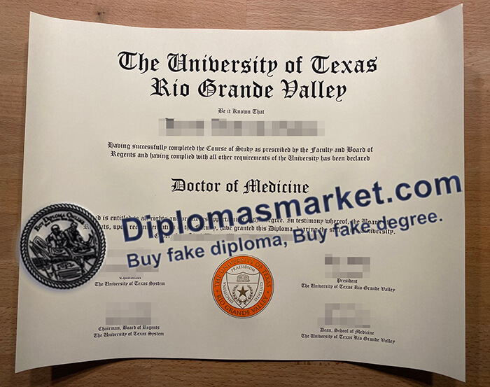 buy University of Texas Rio Grande Valley degree