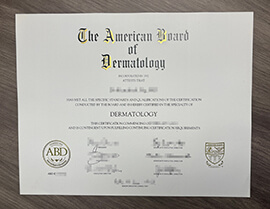 Are you looking for American Board of Dermatology certificate?