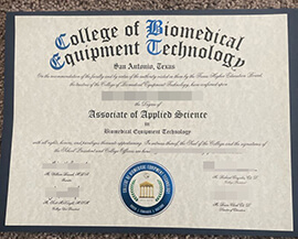 Create College of Biomedical Equipment Technology degree.