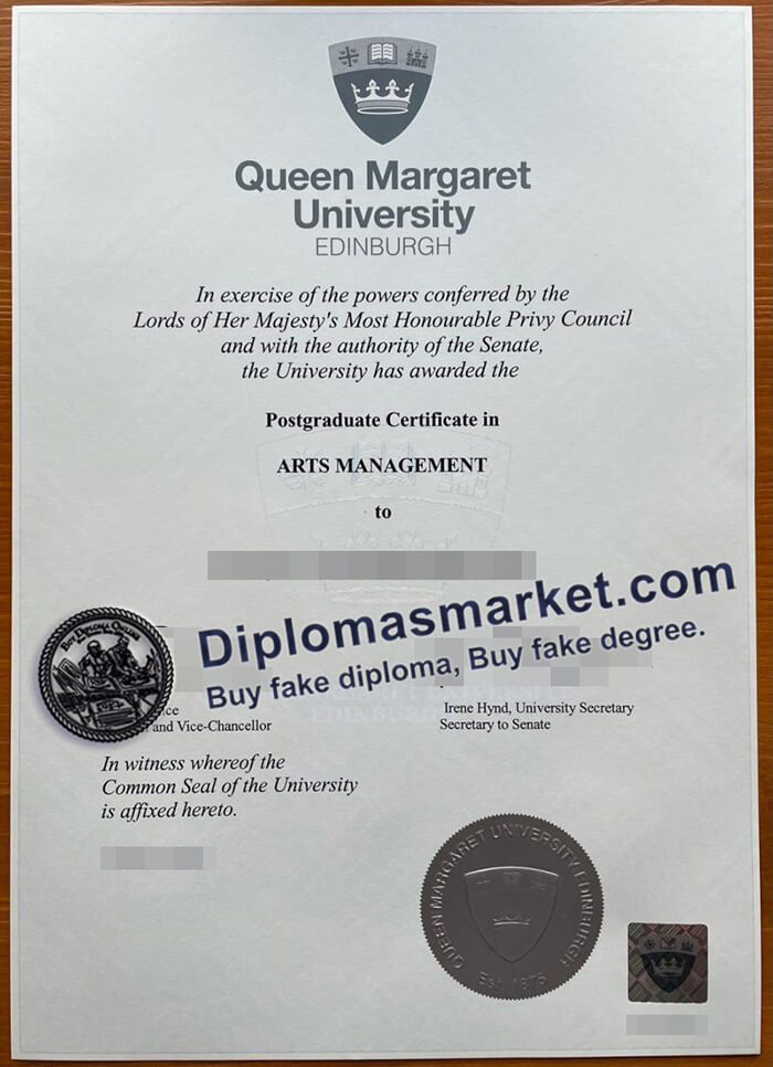 buy Queen Margaret University diploma