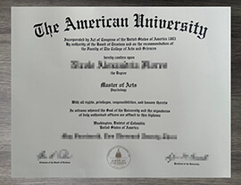 How to create the American University diploma certificate?