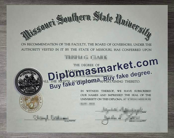 Missouri Southern State University degree