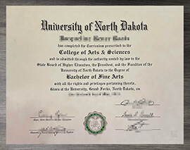 How to create the University of North Dakota degree online?