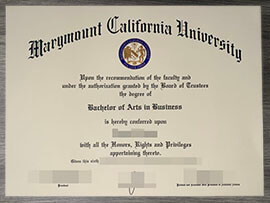 Professional customized Marymount California University degree.