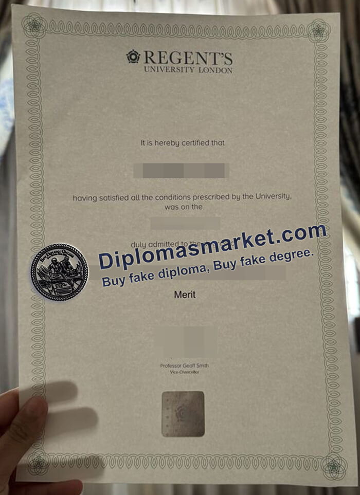 Regent's University London diploma