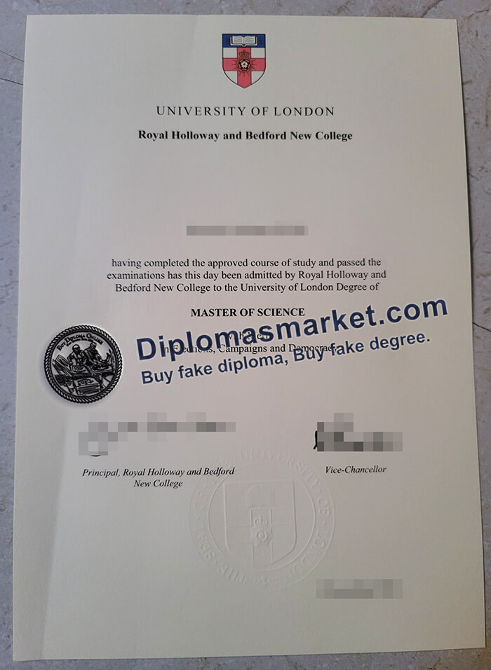 Royal Holloway and Bedford New College diploma