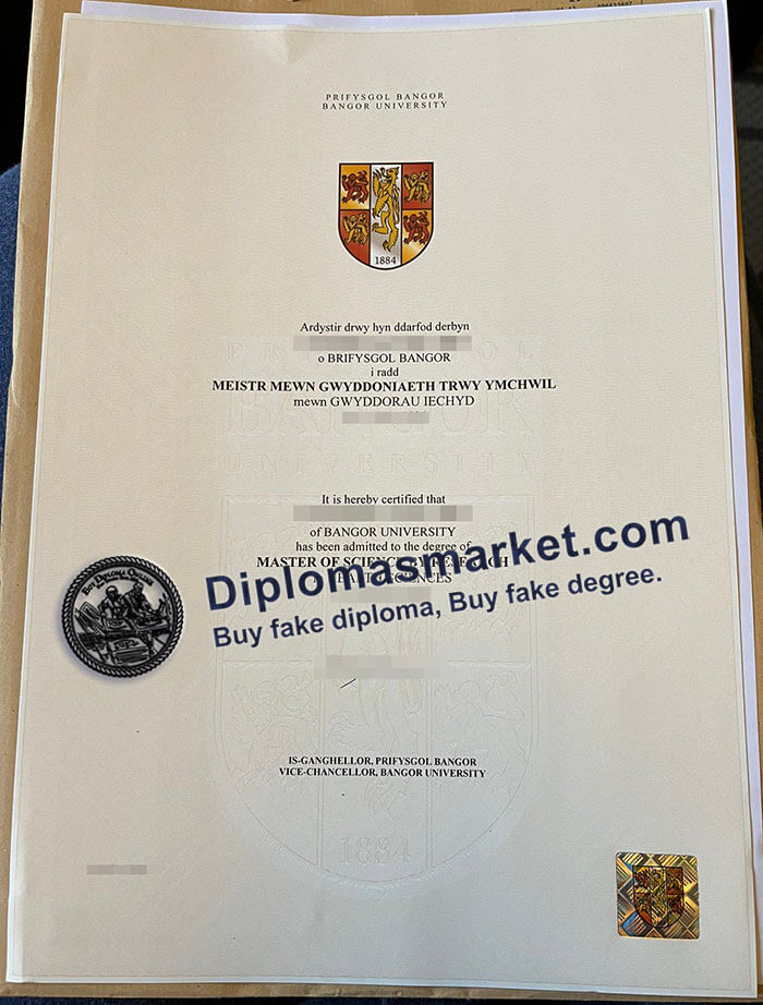 Bangor University diploma