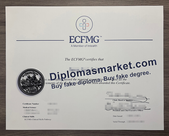 ECFMG certificate