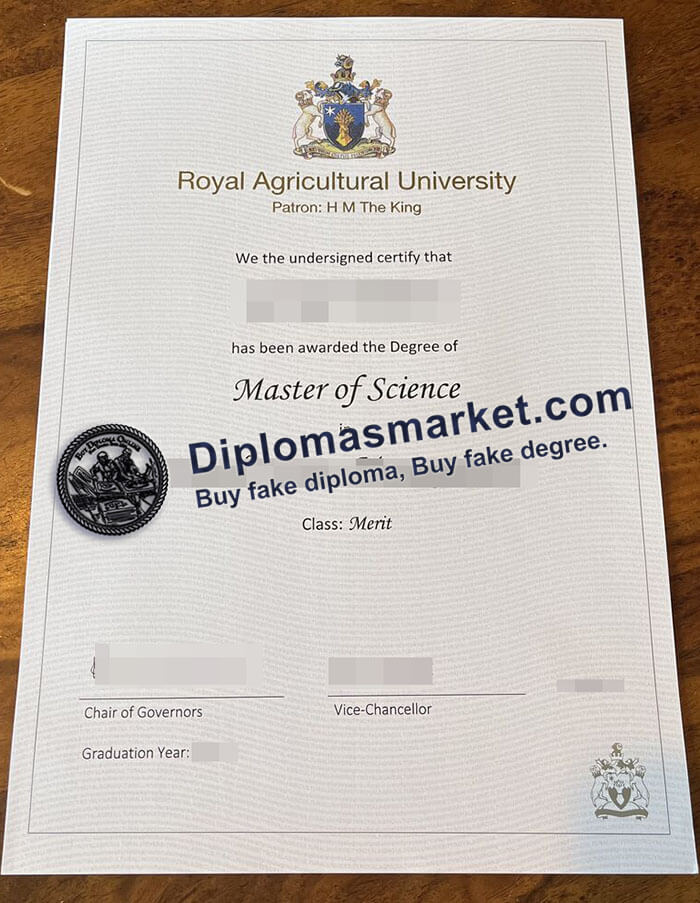 Royal Agricultural University diploma